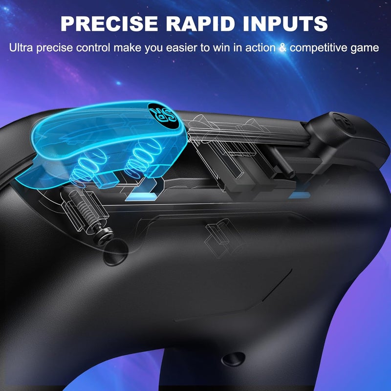 EXTREMECOOL Switch 2 Controller Grip Compatible with Nintendo Switch 2 (2025) for Joycon Controller, Plug and Play Joypad Grip, 2 Pack Joy Con Comfort Grips for Nintendo Switch 2 Accessories Kit Black - Image 2